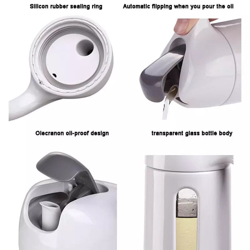320ml Leakproof Oil Dispenser, Ivory Oil Bottle, Large-capacity Automatically Open ABS Olive Oil Glass Bottle, Soy Sauce Chili Oil Bottle, Glass Olive Oil Bottle Pot, Leakproof Sauce Vinegar Bottle, Gravy Oil Pourer Bottle For Cooking 320ml Leakproof Oil Dispenser, Ivory Oil Bottle, Large-capacity Automatically Open ABS Olive Oil Glass Bottle, Soy Sauce Chili Oil Bottle, Glass Olive Oil Bottle Pot, Leakproof Sauce Vinegar Bottle, Gravy Oil Pourer Bottle For Cooking